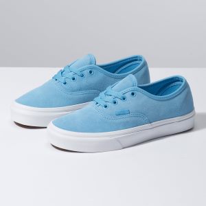 Vans Bayan Spor Ayakkabı Soft Suede Authentic Mavi/Beyaz | 92947-826